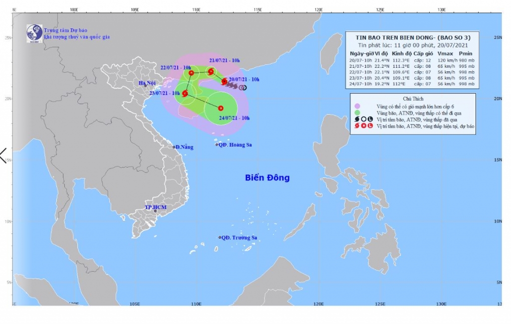 Hải Phòng: Cơn bão số 3 nhiều khả năng vào Vịnh Bắc Bộ gây mưa lớn