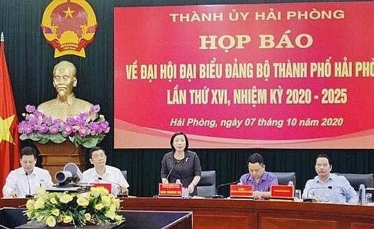 dai hoi dai bieu dang bo thanh pho hai phong lan thu xvi dien ra tu ngay 13 den 15 10 2020