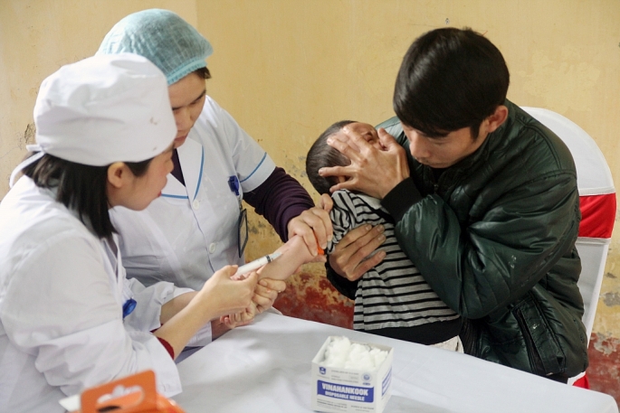 hang nghin hoc sinh duoc lay mau xet nghiem san lon mien phi o bac ninh