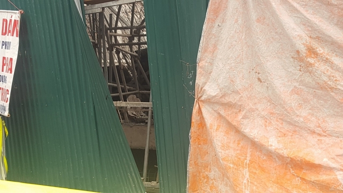 Vụ sập giàn giáo tại số 170 Phạm Văn Đồng: Công trình chưa được cấp phép, đang đổ bê tông mái tầng 1