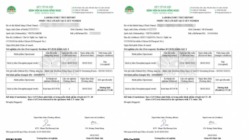 Xét nghiệm PCR Covid-19 các nơi âm tính, chỉ Bệnh viện Hồng Ngọc dương tính