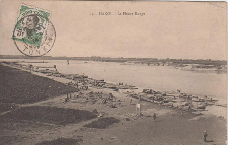 Sông Hồng, Hà Nội năm 1914.