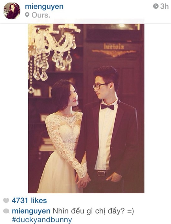 JVevermind và Mie bất ngờ khoe ảnh cưới lung linh