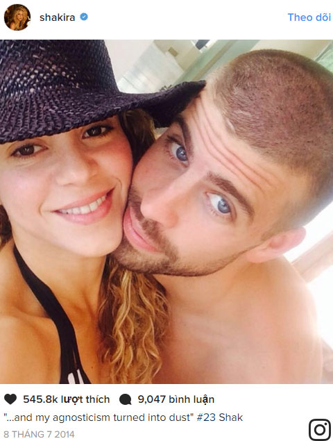 Những khoảnh khắc ngọt ngào của Shakira và chồng trẻ