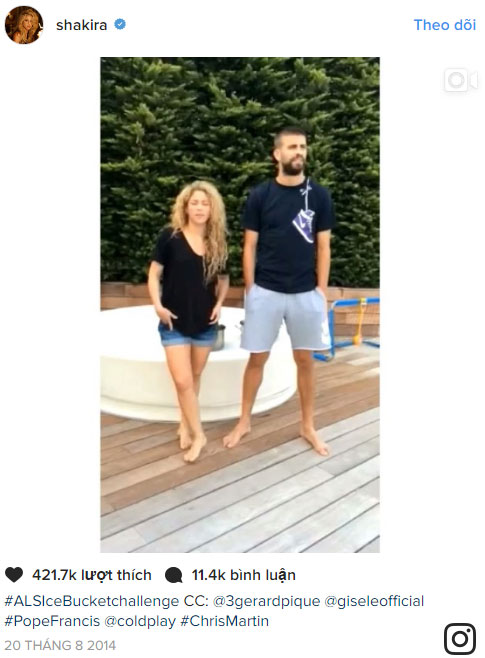 Những khoảnh khắc ngọt ngào của Shakira và chồng trẻ