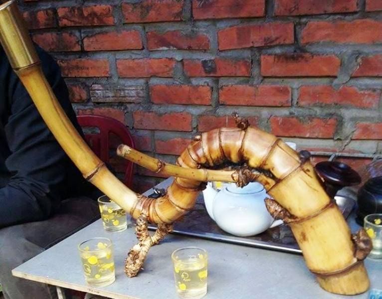 Hầu hết những chiếc điếu này đều được làm bằng thân cây tre, cây luồng lấy từ trên vùng rừng núi cao ở Thanh Hóa như Quan Sơn, Quan Hóa, Lang Chánh...