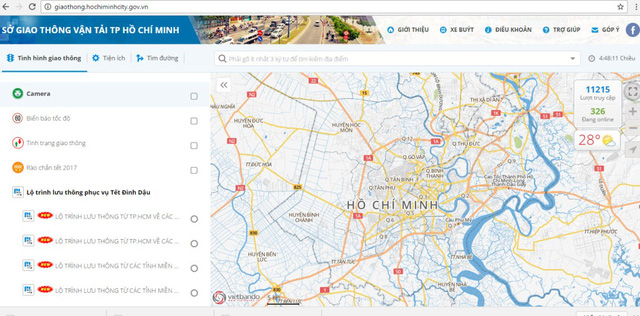 Hơn 300 camera thông minh giúp người dân né kẹt xe bằng smartphone