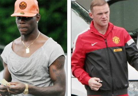 Balotelli và Rooney nằm trong diện nghi vấn là tác giả của bào thai trong bụng Jenny Thompson.