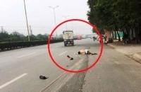 Truy t&igrave;m chiếc xe tải k&eacute;o l&ecirc; một CSGT gần 20m tr&ecirc;n đường