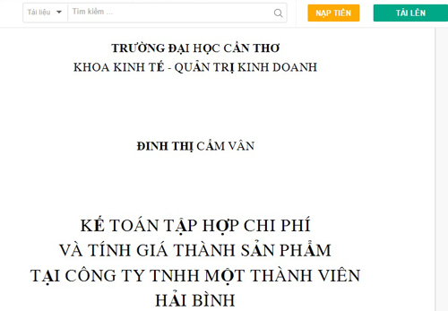 Chủ website bán luận văn của ĐH Cần Thơ nhận trách nhiệm