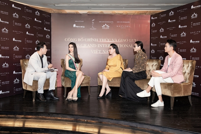 Á hậu Ngọc Thảo họp báo qua livestream công bố đại diện Việt Nam tham dự Miss Grand International 2020