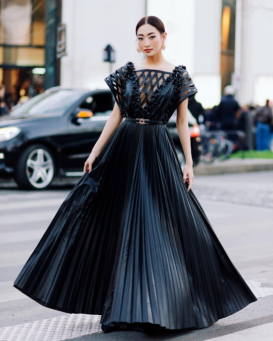 Hoa hậu Lương Thuỳ Linh và Á hậu Phương Anh “lên đồ” dự Paris Fashion Week