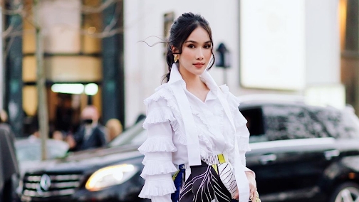 Hoa hậu Lương Thuỳ Linh và Á hậu Phương Anh “lên đồ” dự Paris Fashion Week