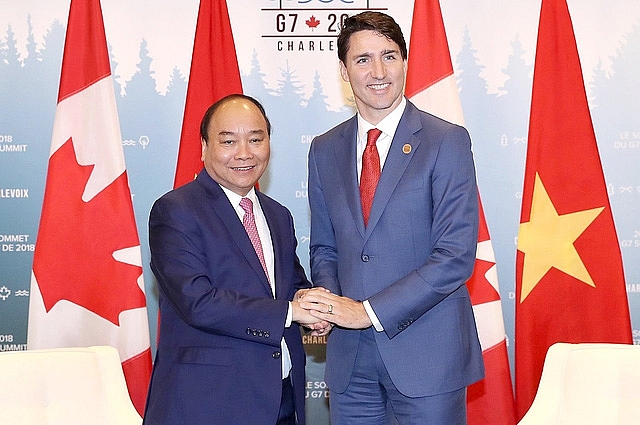 Thủ tướng Nguyễn Xuân Phúc hội đàm với Thủ tướng Canada