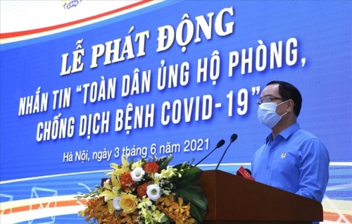 Phát động vận động nhắn tin “Toàn dân ủng hộ phòng, chống dịch bệnh COVID-19”