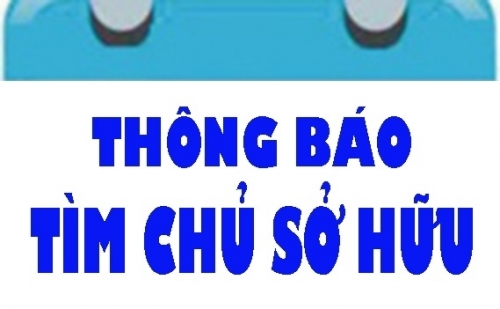 Công an phường Dịch Vọng thông báo tìm chủ sở hữu của xe mô tô