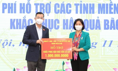 Hà Nội hỗ trợ 7 tỉnh miền Trung, Tây Bắc khắc phục hậu quả mưa lũ