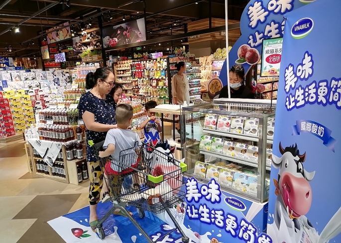 Nhiều hoạt động tiếp thị, giới thiệu sản phẩm được tổ chức tại Trung Quốc giúp người tiêu dùng làm quen với các sản phẩm Vinamilk
