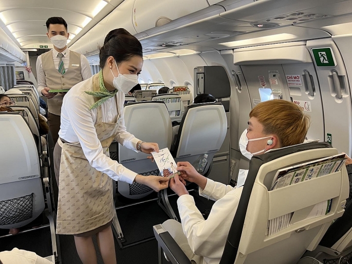 Bamboo Airways đón hành khách từ Nhật, Hàn trên chuyến bay quốc tế thường lệ đầu năm mới