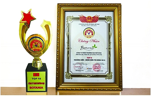 Botania vinh dự lọt Top 10 Thương hiệu nhãn hiệu tin dùng 2018 botania vinh du lot top 10 thuong hieu nhan hieu tin dung 2018