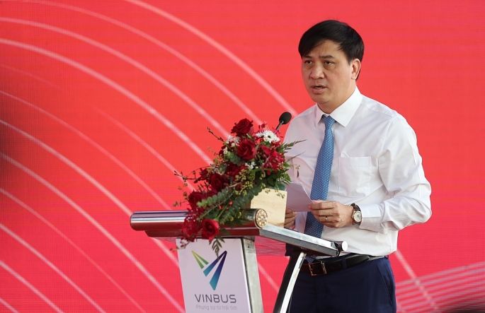 Ông Lê Hòa Bình, Phó Chủ tịch Thường trực UBND thành phố Hồ Chí Minh phát biểu chỉ đạo tại lễ khai trương