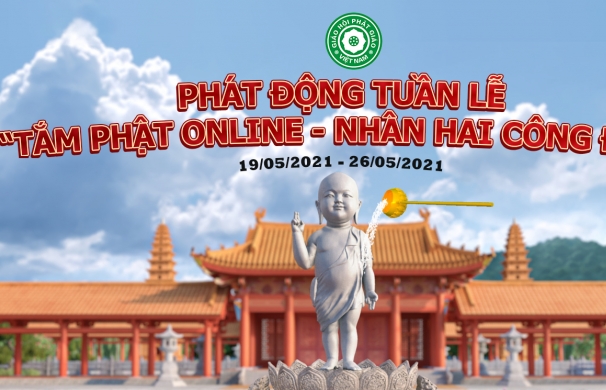 Phát động tuần lễ “Tắm Phật online - Nhân hai công đức”