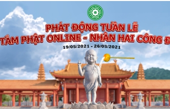 Dấu ấn tuần lễ “Tắm Phật online – Nhân hai công đức”