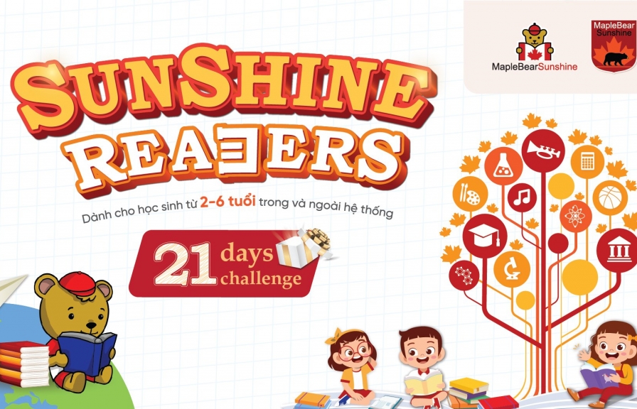 Trải nghiệm 21 ngày đọc thú vị cùng Sunshine Maple Bear qua dự án Sunshine Readers