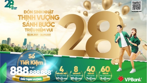 Cơ hội nhận hàng ngàn quà tặng giá trị khi “đón sinh nhật Thịnh vượng” cùng VPBank