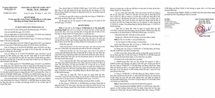 Chủ đầu tư dự án Hưng Thịnh Cát Tường chính thức được UBND tỉnh Long An cho thuê đất đến năm 2067 chu dau tu du an hung thinh cat tuong chinh thuc duoc ubnd tinh long an cho thue dat den nam 2067