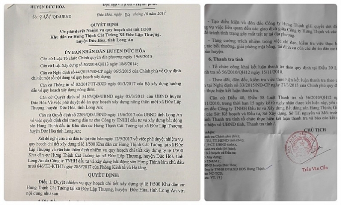 Chủ đầu tư dự án Hưng Thịnh Cát Tường chính thức được UBND tỉnh Long An cho thuê đất đến năm 2067 chu dau tu du an hung thinh cat tuong chinh thuc duoc ubnd tinh long an cho thue dat den nam 2067