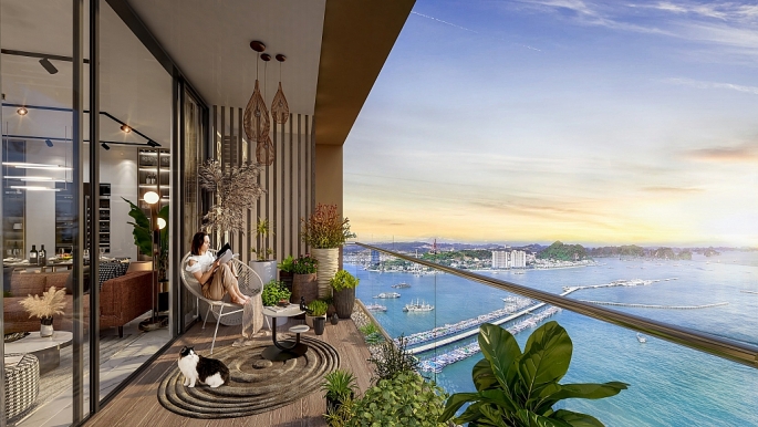 Riêng một tầm nhìn độc bản của dòng căn hộ The Platinum tại Sun Marina Town (Ảnh phối cảnh minh họa)