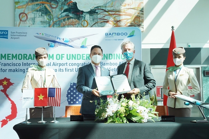 Bản ghi nhớ hợp tác được ký kết hướng tới mục tiêu thúc đẩy kết nối hai thị trường hàng không cũng như hai quốc gia, Việt Nam và Mỹ, thông qua đường bay thẳng thương mại