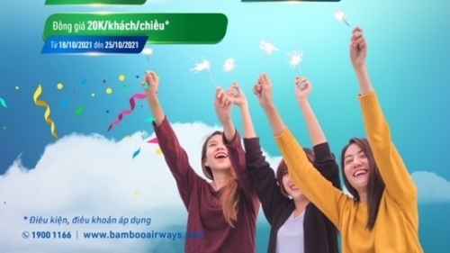 Bamboo Airways tưng bừng mở tiệc ưu đãi mừng sinh nhật FLC 20 tuổi