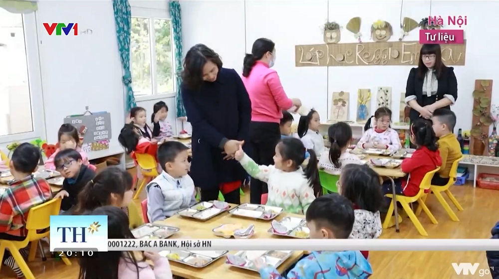 Các chuyên gia dinh dưỡng tham gia tư vấn cho Mô hình điểm Bữa ăn học đường. (Ảnh chụp màn hình chương trình Vì tầm vóc Việt).