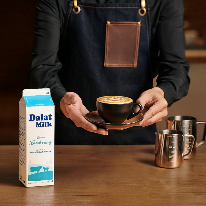 Thương hiệu sữa Dalatmilk sẽ là người bạn đồng hành cùng các Barista trong cuộc thi.