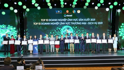 Vinamilk 6 lần liên tiếp được vinh danh trong Top 10 doanh nghiệp phát triển bền vững nhất Việt Nam 2021