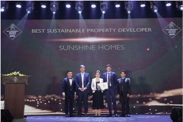 Sunshine Homes thắng đậm với nhiều hạng mục giải thưởng quan trọng tại Dot Property Vietnam Awards 2021. 