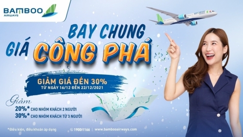 Bamboo Airways tung ưu đãi “giá công phá” mừng dịp lễ hội lớn nhất năm