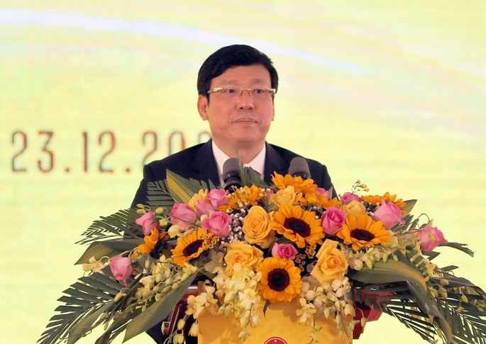 Ông Lê Duy Thành, Chủ tịch UBND tỉnh Vĩnh Phúc khẳng định tỉnh sẽ luôn đồng hành cùng Tập đoàn T&T Group và Tập đoàn YCH để hoàn thành tiến độ của công trình theo đúng kế hoạch, mục tiêu đề ra.