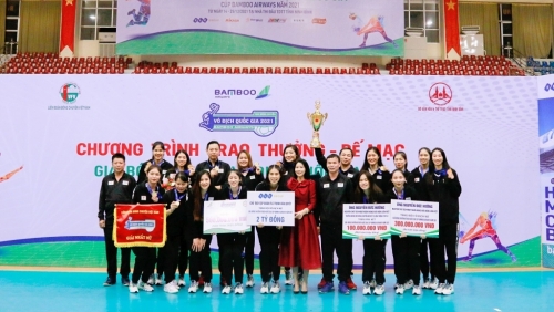 VCK Giải bóng chuyền Vô địch Quốc gia Cúp Bamboo Airways 2021: Thông tin - FLC và Tràng An Ninh Bình vô địch