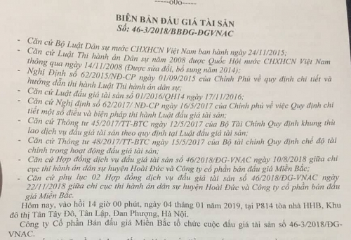 Chấp hành viên Chi cục THADS huyện Hoài Đức liên tiếp “dính” sai phạm