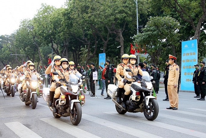 Lễ phát động ra quân năm ATGT và đợt cao điểm bảo đảm trật tự an toàn giao thông Tết Nguyên đán Nhâm Dần, lễ hội xuân 2022