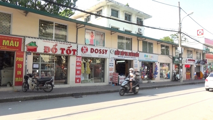 truong dh thu do ha noi bien khu ky tuc xa thanh nha hang kiot cho thue