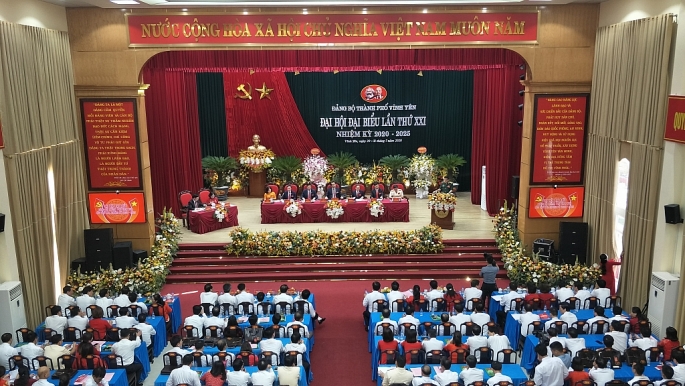 vinh phuc dai hoi dai bieu dang bo tp vinh yen nhiem ky 2020 2025