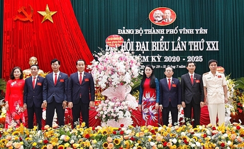 Vĩnh Phúc: Đại hội Đại biểu Đảng bộ TP Vĩnh Yên nhiệm kỳ 2020 - 2025