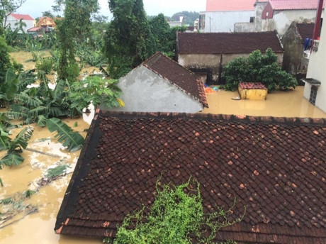 Thanh Hóa: Hàng ngàn ngôi nhà ngập trong biển nước thanh hoa hang ngan ngoi nha bi ngap