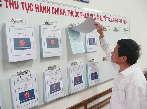 Xã không được điểm tối đa nếu chậm niêm yết thủ tục hành chính