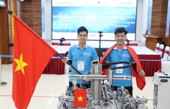 Sinh viên Việt Nam xuất sắc giành Huy chương vàng Kỹ năng nghề Cơ điện tử online châu Á- Thái Bình Dương