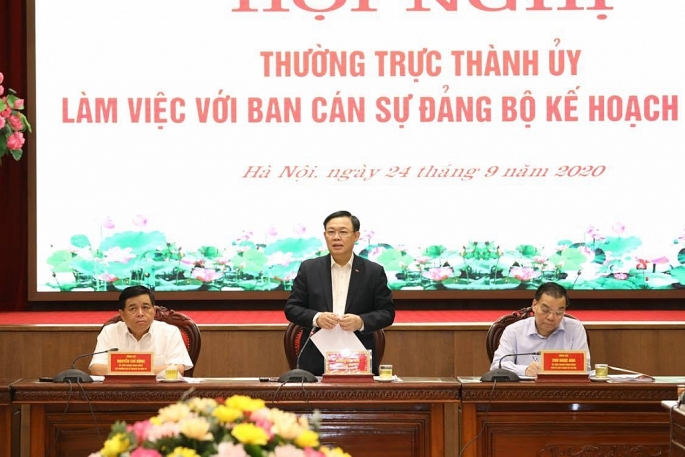 thuong truc thanh uy ha noi lam viec voi ban can su dang bo ke hoach va dau tu